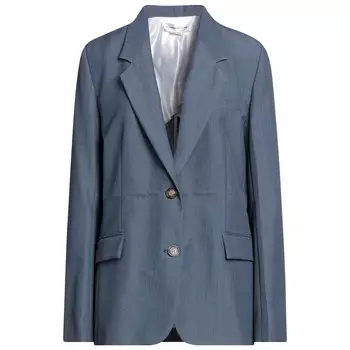 Пиджак Victoria Beckham, серовато-синий