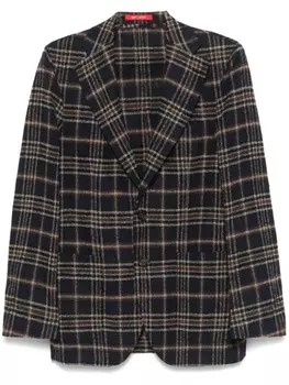 Пиджак в клетку Bagnoli Sartoria Napoli, синий