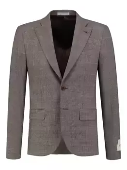 Пиджак в клетку Corneliani, коричневый
