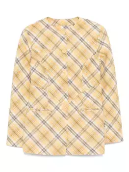 Пиджак в клетку House of Sunny, желтый