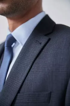 Пиджак в клетку Next, синий