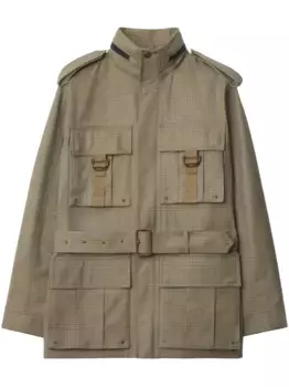 Пиджак в клетку Prince of Wales BURBERRY, нейтральный