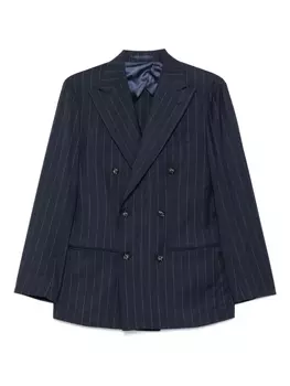 Пиджак в полоску Barba, синий