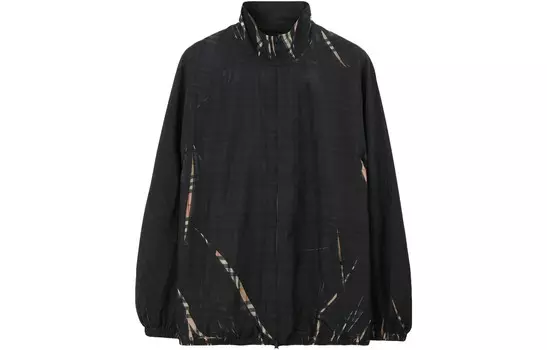 Пиджак в полоску Burberry, черный