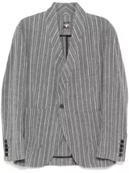 Пиджак в полоску Tessitura Body Couture, серый