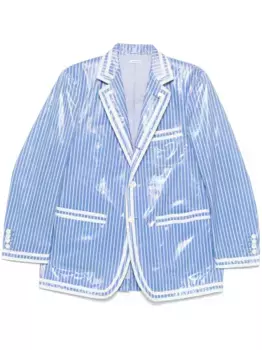 Пиджак в полоску THOM BROWNE, синий