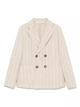 Пиджак в тонкую полоску от Manuel Ritz, серый