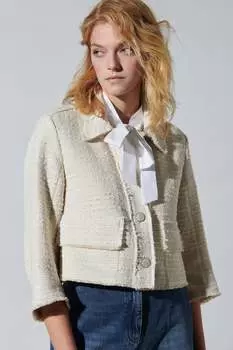 Пиджак в твидовом стиле LUISA CERANO, мультиколор