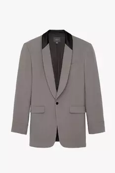 Пиджак Zara by Stefano Pilati Contrast Suit, серый