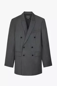Пиджак Zara by Stefano Pilati Flannel Suit, серый