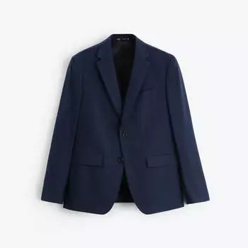 Пиджак Zara checked suit, синий