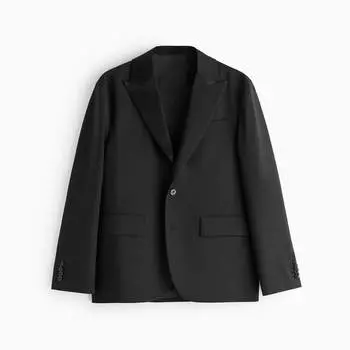 Пиджак Zara Pinstripe Suit, черный