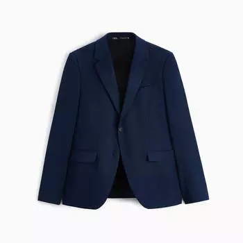 Пиджак Zara Slim-Fit Suit, синий