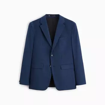 Пиджак Zara Textured Suit, синий