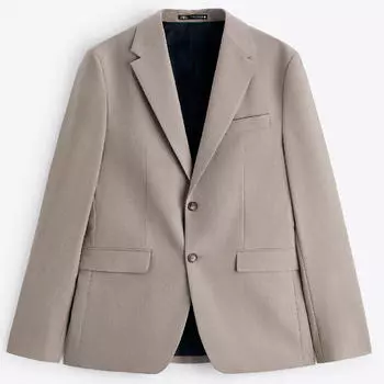 Пиджак Zara Textured Suit, светло-коричневый