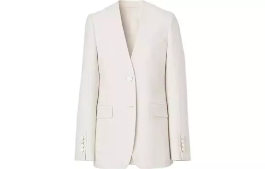 Пиджак женский Burberry костюмный, белый