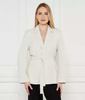 Пиджак женский Calvin Klein с поясом, экрю