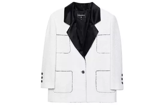 Пиджак женский Chanel, белый / черный