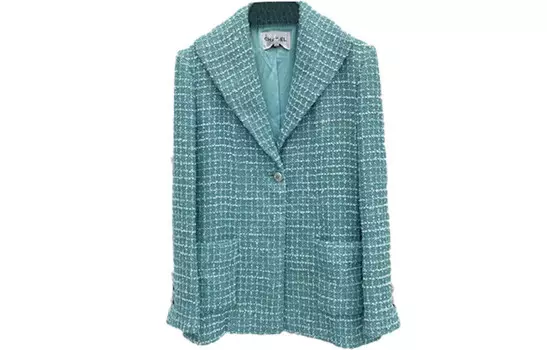 Пиджак женский Chanel, сине-бирюзовый