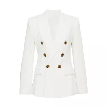 Пиджак женский Deep Breath с поясом, белый