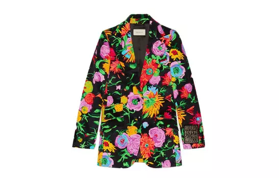 Пиджак женский Gucci x Ken Scott, черный