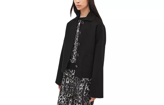 Пиджак женский Hermes на пуговицах, черный