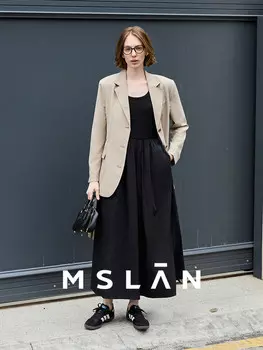 Пиджак женский Mslan свободный, хаки