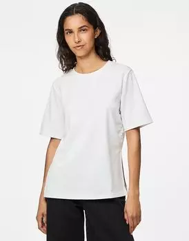 Pieces - Футболка ярко-белого цвета