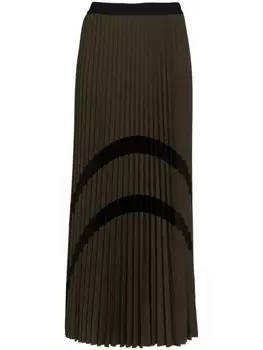 PierAntonioGaspari плиссированная юбка миди, зеленый