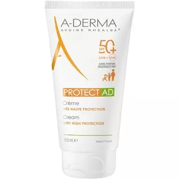 Pierre Fabre, A-Derma Protect-AD, крем, очень высокая защита, SPF50+, 150 мл