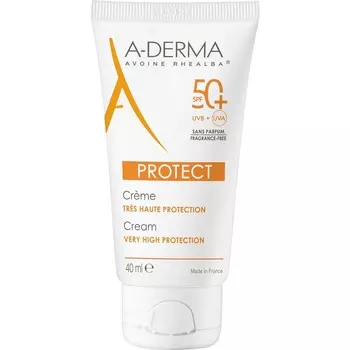 Pierre Fabre, A-Derma Protect, крем без отдушек, очень высокая защита от солнца, SPF 50+, 40 мл