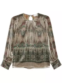 Pierre-Louis Mascia блузка Kanpur, коричневый