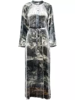 Pierre-Louis Mascia платье макси Kanpur, серый