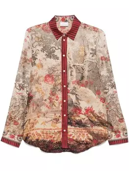 Pierre-Louis Mascia рубашка Aloe, нейтральный цвет