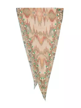 Pierre-Louis Mascia шарф с принтом, серый