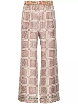 Pierre-Louis Mascia шелковые брюки Aloe, красный