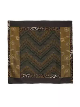 Pierre-Louis Mascia шелковый платок с графичным принтом, мультиколор
