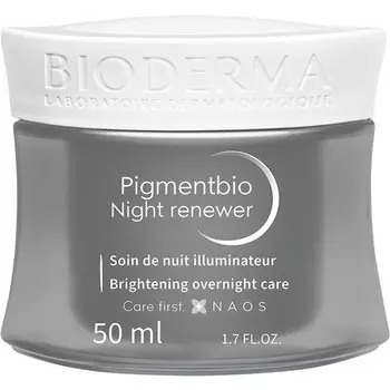 Pigmentbio Night Renewer против темных пятен, осветляющий защитный ночной крем, увлажняющий крем 50 мл, Bioderma