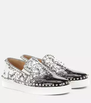 Пик Бот Вумен кожаные кроссовки Christian Louboutin