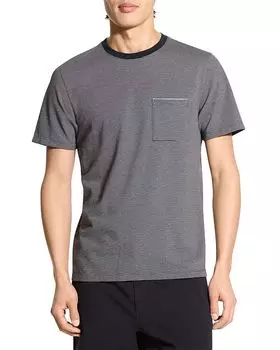 Пике футболка с круглым вырезом Theory, серый