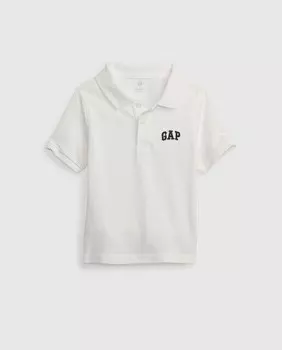 Пике-поло для мальчика Gap, белый