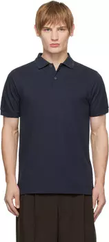 Пике Поло Sunspel, темно-синий