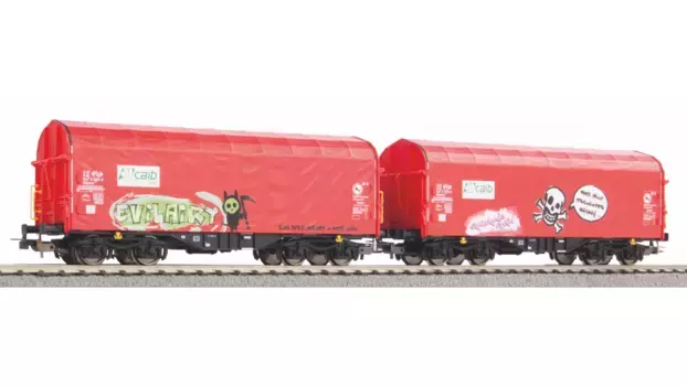 Piko Набор из 2-х раздвижных тентов Shimmns с граффити Caib NS VI