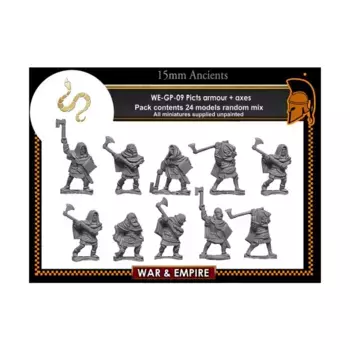 Пикты-воины с топорами, War & Empire - Dark Ages Miniatures - Picts (15mm)