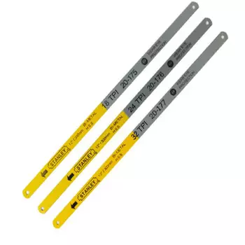 Пильные полотна Stanley: 12", 305 мм, 18 зубьев, 100 шт./уп, биметаллическая сталь, 20-175-23