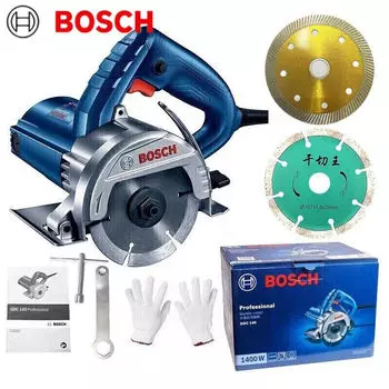 Пила электрическая Bosch GDC-140, 1400W + два диска, перчатки