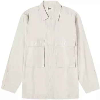 Pilgrim Surf + Supply Иван Рубашка с нагрудным карманом, слоновая кость