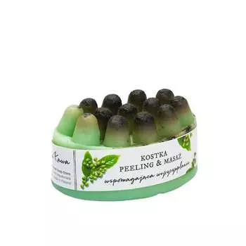 Пилинг и массажное мыло с зелеными кофейными зернами Soap&Friends