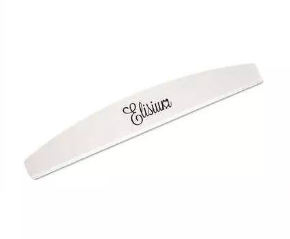 Пилка белая полумесяц 100/180, 1 шт. Elisium