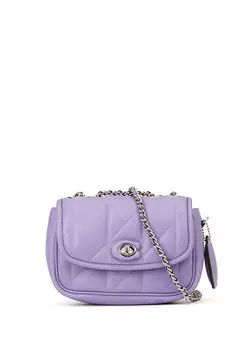 Pillow madison фиолетовая женская кожаная сумка через плечо Coach